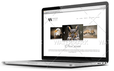 A laptop with an image of animals on the screen.