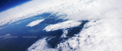 A view of the ocean from above.