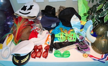 A table with many different items on it