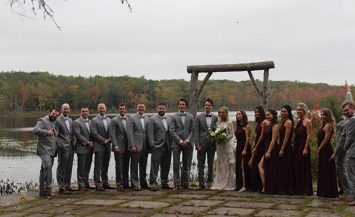 A group of people standing next to each other.
