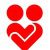 Here's a short alt tag for the image: `Two figures embracing in a heart`