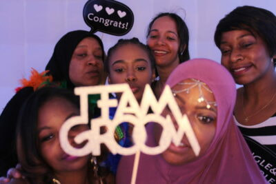 A group of people posing for a picture.