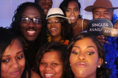 A group of people posing for the camera.